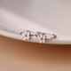 Nilan Fat Donglai same style pt950 platinum earrings for women PT9502024 summer new style temperament flower earrings as a gift for friends on Chinese Valentine's Day small white flower earrings
