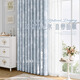 Future-style curtains for home blackout 2025 new thickened chenille bedroom full blackout sunshades French mid-century high-end sense Rose Manor-Ice Mist Blue-Hook Style Customized/Perforated/Free Shortening Contact Customer Service