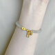 CAOX gold small gold beads ingot ancient method transfer bead bracelet women's pure gold 999 gold gift for girlfriend's Valentine's Day main picture bracelet