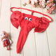 Banphis Large Size Men's Sexy Underwear Elephant T-Pants Cartoon Sexy T-Pants Men's Adult Suit Cherry Temptation Red