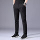[Le code de marque déferle le code pour prendre la bonne affaire] Pantalon décontracté en soie de glace d'été pour hommes pantalons à la mode à la jambe droite 688 Blue 34 Taille
