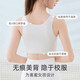 Yitangduo girls underwear anti-bulge thin girl bra 12-year-old children's first stage of development period primary school student vest white + pink M (recommended weight 45-65Jin Jin equals 0.5kg) 7A antibacterial