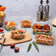 Lock Lock Glass Fresh Box Lunch Box Bento Box Separation Baby Food Bowl Office Worker Microwave Refrigerator [650mL] Round (White) LLG831