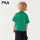 FILA【套装】斐乐童装儿童短袖T恤短裤2025年秋季新款休闲两件套 篱绿-GN 130