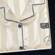 Sweet Girl Style Spring and Summer Lace Cardigan Shorts Pajamas Pajama de dos piezas Ropa para el hogar Real LW-9214 XL [sugerido 115-130Jin [Jin iguala 0.5 kg]]