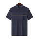 Dad's summer T-shirt short-sleeved real pocket cool middle-aged men's polo shirt summer middle-aged and elderly grandfather top 6188 dark green (real pocket) average size 165/S[120Jin[Jin equals 0.5 kg] below]