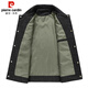 
Pierre cardin jacket men's spring and autumn trendy brand loose work jacket men's lapel casual high-end clothes black XL