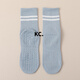 Kaooseen Pilates training socks, fitness sports non-slip socks, glue instep yoga socks, dance floor socks, blue, one size fits all