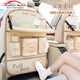 Zuimi German imported quality car seat back storage hanging bag car rear children's anti-kick pad folding small table board Z-Love Puff Bear folding-anti-kick-waterproof