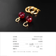 RUOHUA Manchun 10-11mm pigeon blood ruby earrings for women 18K gold birthday gift for girlfriend