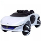 Chitongle German children's four-wheel electric car can sit in a child's toy car for 1 to 3-year-old babies remote control stroller, four-wheel drive white + leather seat