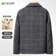 Shanshan sheep wool woolen lapel jacket men's autumn and winter short daddy workwear woolen coat coat