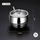 Bo Yiou 304 stainless steel seasoning jar kitchen combination set household salt shaker bottle chili seasoning box seasoning jar with spoon, single seasoning jar with spoon