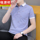 Hengyuanxiang Ice Seide Traaceless Polo Shirt Herren Sommer Neues Revers kurzärmelig T-Shirt Herren-Gelegenheits-Top Slim Shirt T-Shirt [Vatertagsgeschenk] Black Qy679 M 100-120jin [Jin gleich 0,5 kg]