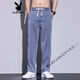 
Playboy (PLAYBOY) summer thin Tennis jeans men loose straight casual wide-leg pants men ice silk trendy trousers men with 1048 blue 2XL