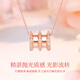 CHINA GOLD Heart-beating small waist 18K gold necklace for women 2025 new light luxury color gold pendant birthday gift for girlfriend and wife 18K gold heart-beating small waist pendant + K gold chain