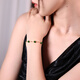 
LZJV versatile design full of stars, spinach green, Hotan Jasper Bracelet for women yellow 18K gold jade bracelet [1517cm adjustable] Reference height 150165