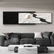 Pupan Schwarz -Weiß -Stil minimalistischer Wohnzimmersofa Hintergrund Wanddekoration Malerei Abtrakte Malerei Sinn Mural Neualer Stil Wörterbuchstil A Style 33*80+26*80 = überlappende Gesamtlänge 12035 mm Aluminium Aluminium