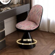 Hongsen Italian style makeup stool light luxury bedroom dressing stool modern simple small apartment dressing table chair high-end manicure stool retro kennel cloth can be rotated