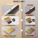 Yonghuan Rechteckige Plattenschale Golden Grillplatte Grillplatte flacher Bodenschale Rechteckige Platte 22*11304 Silber
