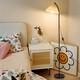 
Pleated floor lamp LED postmodern creative living room lamp warm atmosphere bedroom bedside lamp Guangdong Zhongshan lamp 1396-Three-color light change-5W