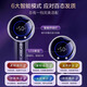 Sawang Germany Hair Dryer Home Silent Negative Ion High Power Non-Hazardous Hair Care Hair Dryer Leafless Hair Dryer Quick-drying Hotel Hair Salon Girlfriend Wife Portable Style Sky Gray Wind Temperature Digital Display Magnetic Air Nozzle