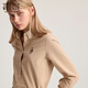 Teenie Weenie Bear Women's Shirt 2025 Autumn New Daily Commuter Loose Comfortable Long Sleeve Top Khaki M