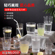 MPPMCK亚克力杯子商用酒吧专用啤酒杯家用喝水杯塑料防摔八角杯PC白酒杯 9277(4个装)pc加厚摔不破水杯