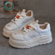 
Woodpecker super hot small height-enhancing thick-soled shoes for women 2025 new spring European goods various board shoes and sponge cake small white shoes silver polish T-3888 35