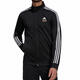 阿迪达斯 （adidas）定制服装 刺绣熊熊头A条纹运动立领飞行员夹克外套 男女同款 黑色 黑色 2XL XXL