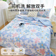 Nan Ji ren (Nan Ji ren) all-cotton summer cool quilt air conditioning quilt pure cotton summer thin quilt cotton summer quilt core single and double machine-washed summer quilt double-sided cotton-light flower-blue 180x220cm [Double summer quilt approximately 2.6 Jin [Jin equals 0.5 kg]]