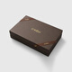 Jinlilai [Caja de regalo de alta gama] Cinturón de cuero para hombres de cuero genuino 2025 NUEVA CABEZA DE CADENA REGALA DE CADENA CARINE PARA BOYO Botón doble Caja de regalo de la cabeza - Gun negra - EBDH098B2629-99 115cm