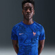 耐克（NIKE）官方法国队 ACADEMY PRO 男子速干赛前短袖足球上衣FZ9710 438里昂蓝/亮蓝/空间蓝 M