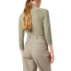 Loro Piana/Nuoyou Pianya LP Women's Piuma Sweater Cashmere Jersey Round Neck Long Sleeve Pullover 2025 New Sage Green 46