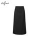Eveli (eifini) Jiang Xin endorses the classic basic H-shaped mid-length skirt for women 2025 autumn new easy-care skirt dark gray mid-length version L 110-125Jin Jin equals 0.5 kg