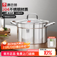 Cornbach soup pot thickened 304 stainless steel large capacity stew pot double-ear anti-scalding noodle pot 24cm induction cooker available