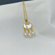 Fat Donglai purchased the same style drop-shaped pearl pendant C054 Shanxia Lake freshwater white pearl auspicious cloud mother-of-pearl lock white