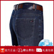 
JEEP SPIRIT Jeep Ice Silk Jeans Men's Summer Thin Loose High Waist Straight Pants Middle-aged Casual Large Size Stretch Trousers 3886 Style Lan Black Thin Style 29 [Wait 2 feet 2]