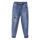 Qiancao Pantalon féminin de grande taille 200 Jin [Jin équivaut à 0,5 kg] Modèle mince lâche [1102 PERSONNEMENTS] 2024 Été Nouvelle fille élastique Fat Girl 6628 [noir] XL [120-135 Jin [Jin est égal à 0,5 kg]]]