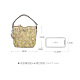 Tory Burch汤丽柏琦T MONOGRAM提花女包水桶包斜挎包 TB166273-251 卡其绿