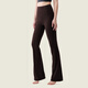 Oeing Ketu Yoga Hosen hohe Taille, die Sport und Fitness-Weitbeinhose Spring 2025 neuer Yoga-Anzug außerhalb des Verschleißes Micro-Tag-Frauen Schwarz kleiner Version KZ5009 S