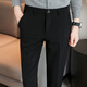 Summer trend Korean slim trousers for men with black small feet slim trousers business casual pants K682 black 9-point pants 30 Weight 110Jin [Jin equals 0.5 kg]-120Jin [Jin equals 0.5 kg]