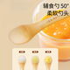 Xulin Japanese baby supplementary food bowl for baby special rice bowl spoon full set soft silicone spoon feed water and feed freshmen Nano silver [6-piece set]