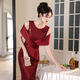 Linyan 2025 neuer Punkt Red Evening Kleid für Frauen Neue Design Paillette Schwerindustrie Fischschwanztemperament Bankett Wein rot l