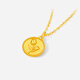 Saturday blessing 18K gold necklace female tulip color gold necklace birthday gift for girlfriend C0620931 40+5cm