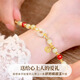 
Old Fengxiang Ping An buckle silver bracelet for women Sui Sui Ping An Fu brand Hetian jade bracelet birthday gift for girlfriend wife
