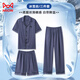 
Catman (MiiOW) summer men's three-piece pajamas ice silk short-sleeved trousers imitation silk 2025 new home clothing men's summer 14906+K15906 L