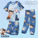 NEZHA 2025 NOUVEAU PAJAMAS PAJAMAS LETTRE BOY MODAL MING SUMME BOIS TROIS ENSEMBLE AO Bing Home Clothes Three Set ST-12353 Cold Modal 155 Big Boy 20 Size Hauteur 150-160cmmm