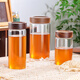 Baijie sealed jar glass bottle food grade honey jar coffee tea jar dry goods storage bottle spice storage box 1300ml