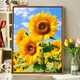Yonghuan Healing Sunflower Цифровая масляная живопись DIY раскраска живопись гостиная, висящая картина Декоративная картина, расписанная на масле